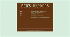 Desktop Screenshot of bensbarbers.biz