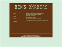 Tablet Screenshot of bensbarbers.biz